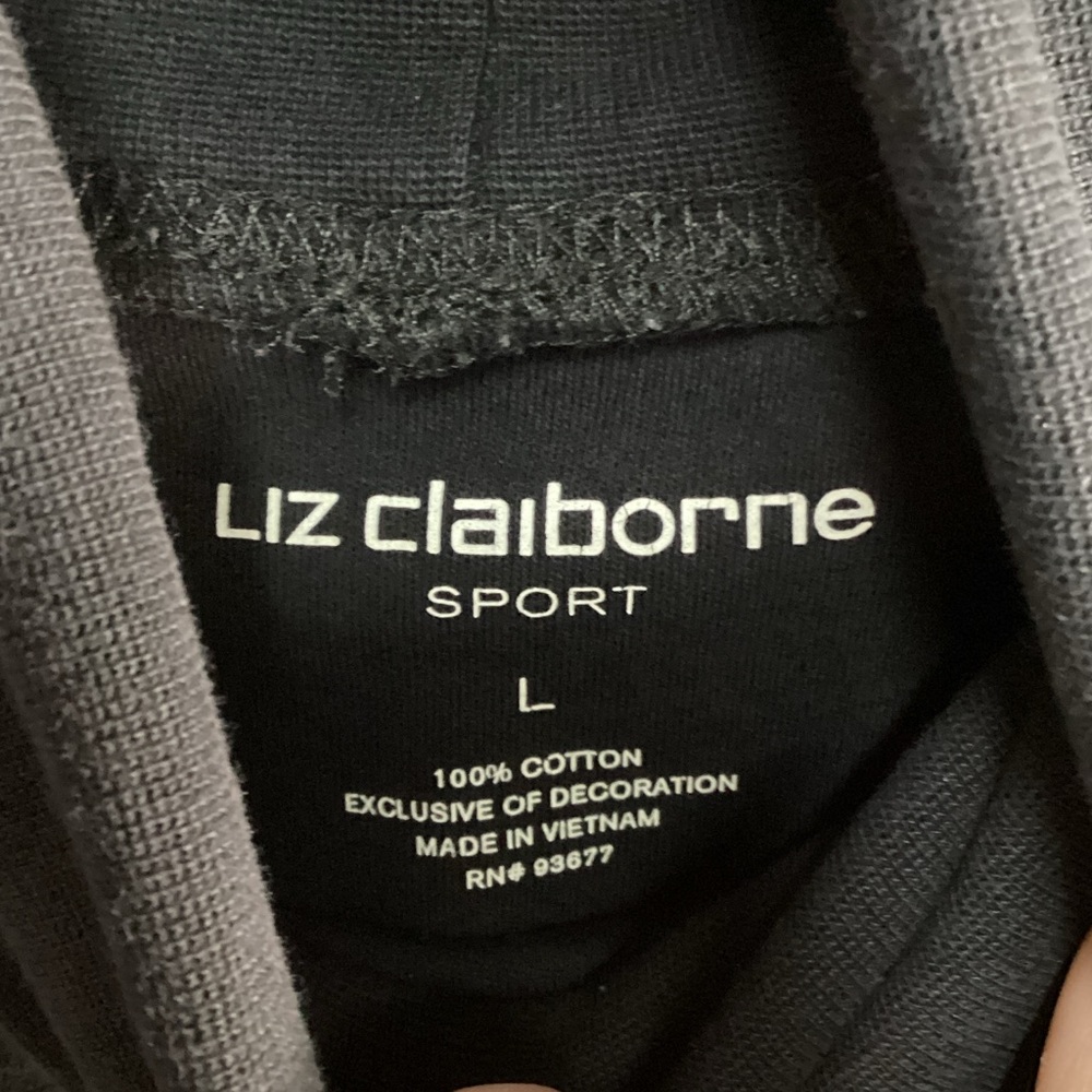 Liz Claiborne Black Long Sleeve Turtleneck Top - Picture 4 of 4